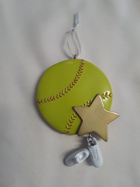 Softball Ornaments  (click to see variants)