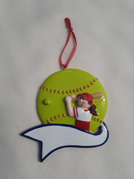 Softball Ornaments  (click to see variants) picture