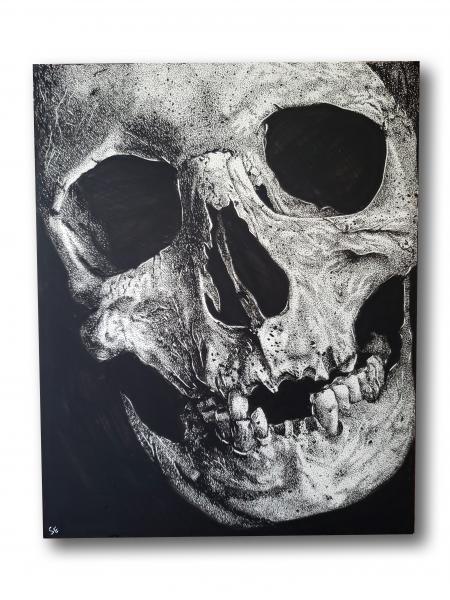 'Skull No. 3' Ink Drawing