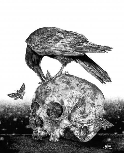 'Raven's Feast' Reproduction picture