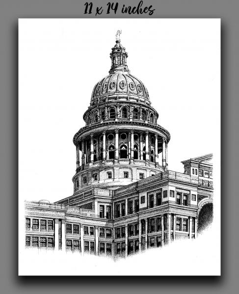 'Texas State Capitol' Reproduction picture