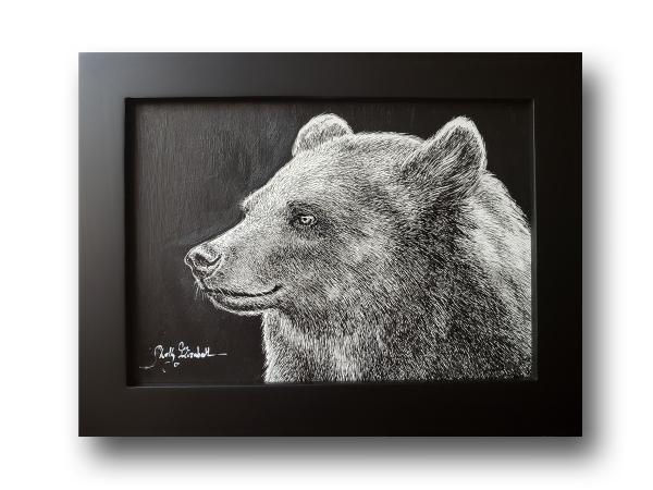 'Bear Portrait'  Ink Drawing