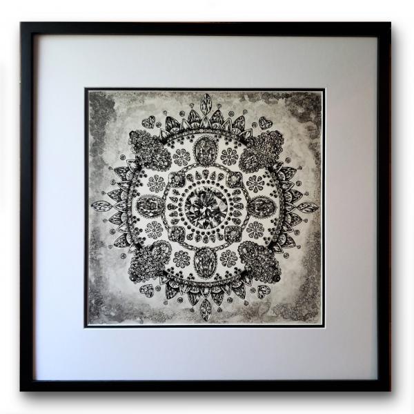 'Jewel Mandala' Ink Drawing picture