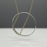 SUN Silhouette Sterling Silver Pendant With High Polished Silver Finish | 20" Adjustable Gold Filled Silver Chain