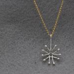 Dandelion Sterling Silver Pendant With High Polished Silver Finish | Adjustable Silver Chain