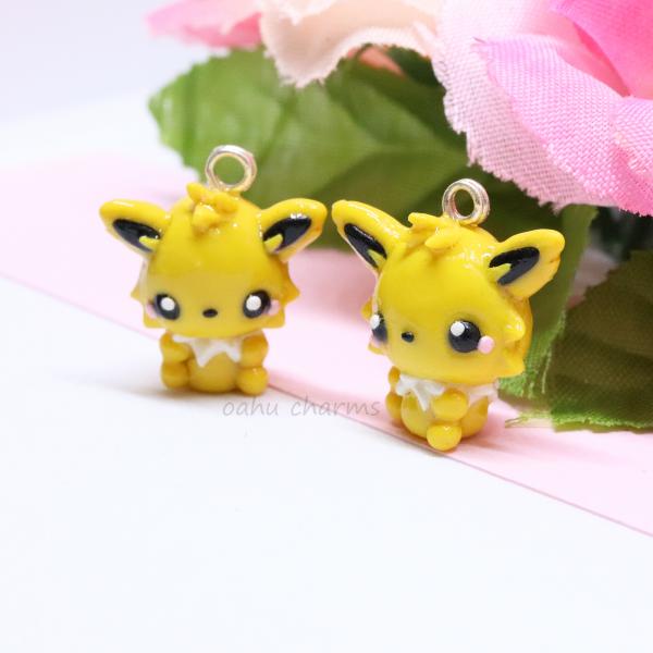 Jolteon Polymer Clay Charm picture