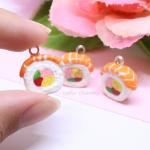 Salmon Sushi Polymer Clay Charm