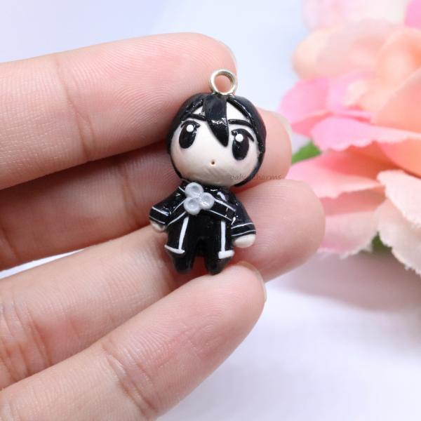 Kirito Inspired Polymer Clay Charm