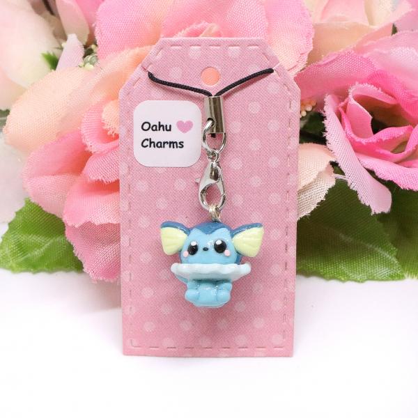 Vaporeon Polymer Clay Charm