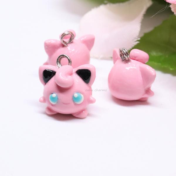 Jigglypuff Polymer Clay Charm picture