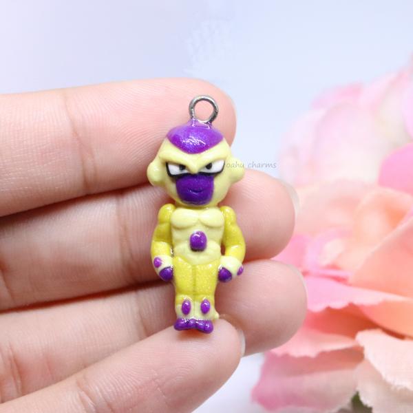 Golden Frieza Polymer Clay Charm