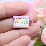 Rainbow Piano Polymer Clay Charm