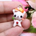 Sushi Kitty Polymer Clay Charm