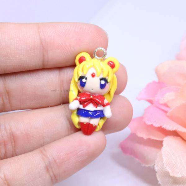 Sailor Moon Inspired Polymer Clay Charm