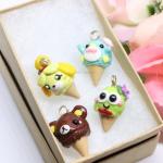 Ice Cream Polymer Clay Charm (4 styles available)