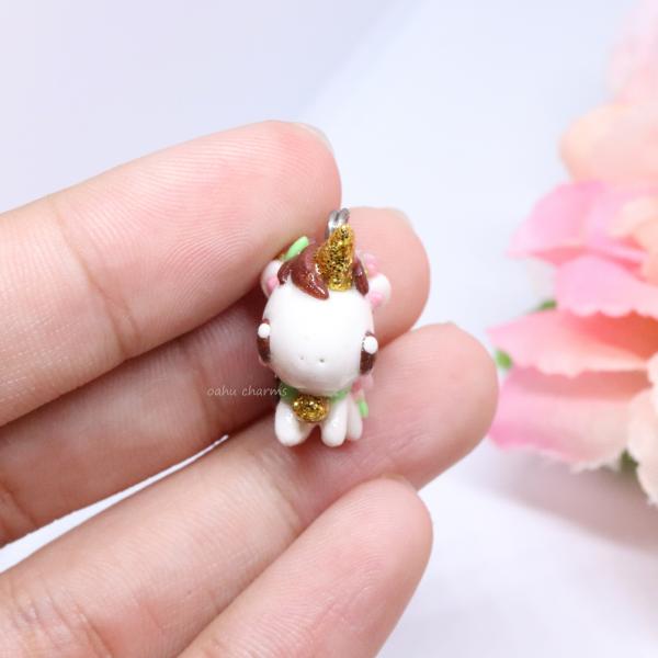 Sakura Unicorn Polymer Clay Charm picture