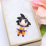 Goku Inspired Polymer Clay  Charm