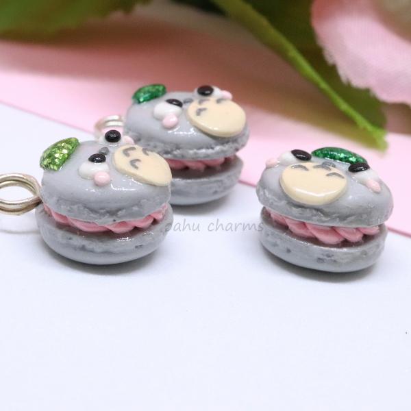 Totoro Macaron Polymer Clay Charm picture