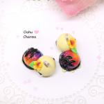 Sunset Turtle Polymer Clay Charms