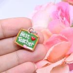 'Best Teacher' Chalkboard Polymer Clay Charm