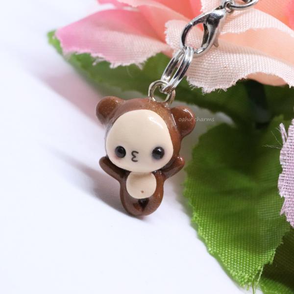 Monkey Polymer Clay Charm picture