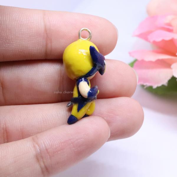 Wolverine Inspired Polymer Clay Charm picture