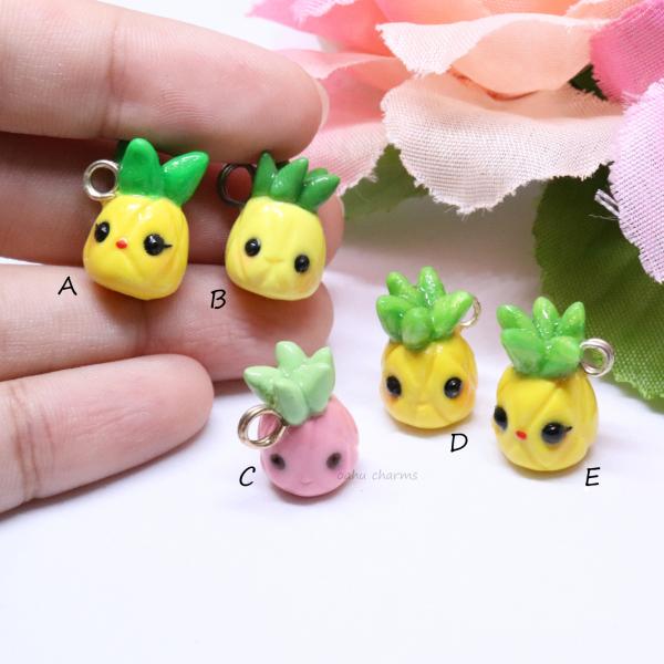 Pineapple Polymer Clay Charm (5 styles available) picture