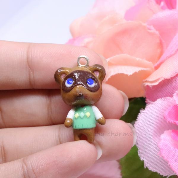 Tom Nook Polymer Clay Charm picture