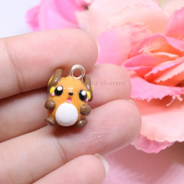 Chubby Raichu Polymer Clay Charm picture