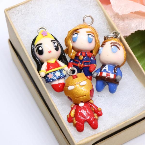 Marvel Inspired Character Polymer Clay Charm (4 styles available)