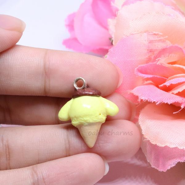 Pompompurin Ice Cream Polymer Clay Charm picture