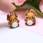 Chubby Raichu Polymer Clay Charm