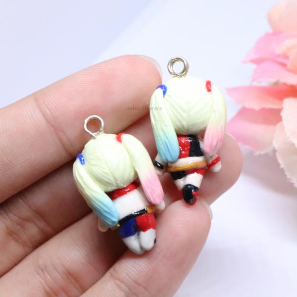 Harley Quinn Inspired Polymer Clay Charm (2 styles available) picture