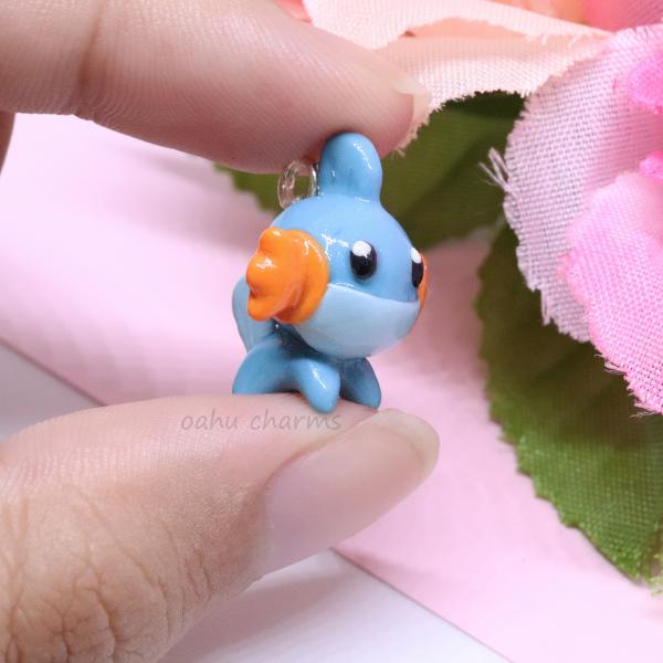 Mudkip Polymer Clay Charm picture