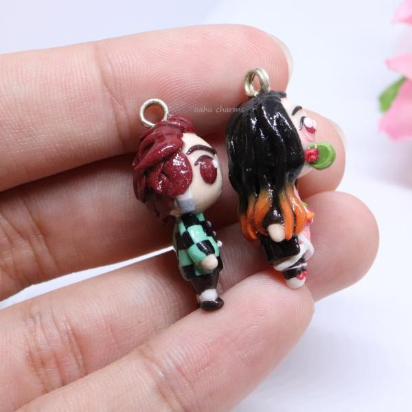 Demon Slayer Inspired Character Polymer Clay Charm (2 styles available) picture