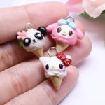 Ice Cream Polymer Clay Charm (3 styles available)