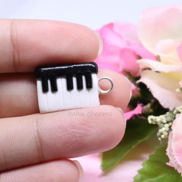 Piano Keyboard Polymer Clay Charm picture