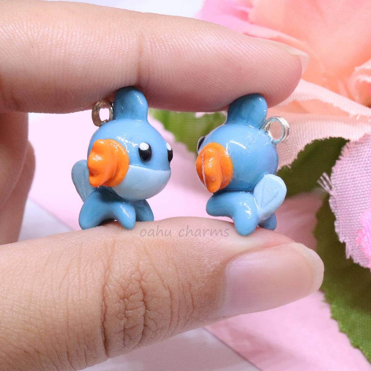Mudkip Polymer Clay Charm picture