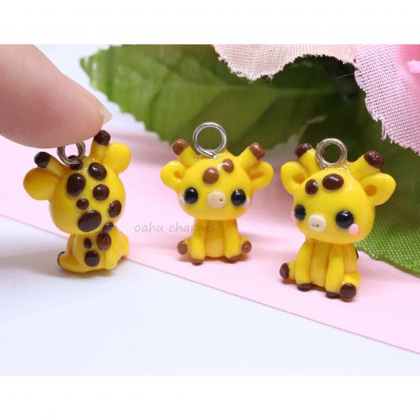 Giraffe Polymer Clay Charm picture