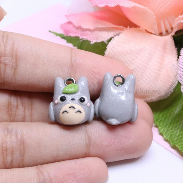 Chubby Totoro Polymer Clay Charm picture