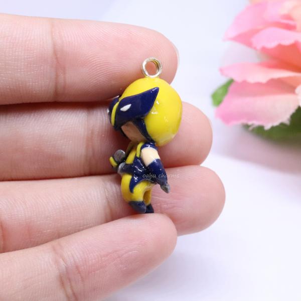 Wolverine Inspired Polymer Clay Charm picture