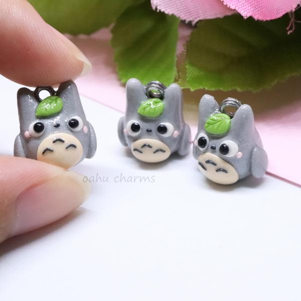 Chubby Totoro Polymer Clay Charm picture