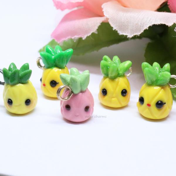 Pineapple Polymer Clay Charm (5 styles available) picture