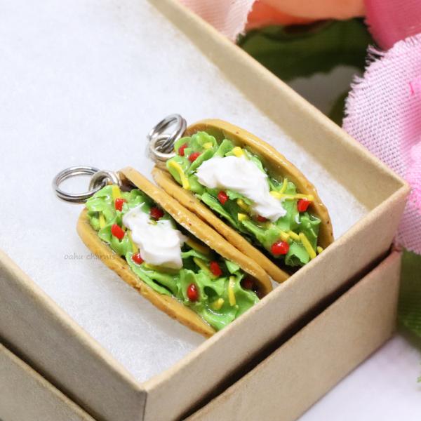 Taco Polymer Clay Charm picture