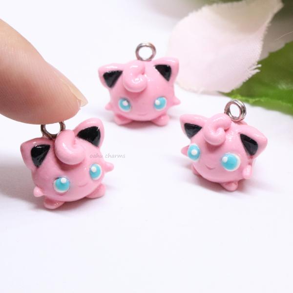 Jigglypuff Polymer Clay Charm picture