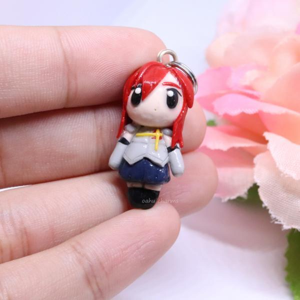 Erza Inspired Polymer Clay Charm