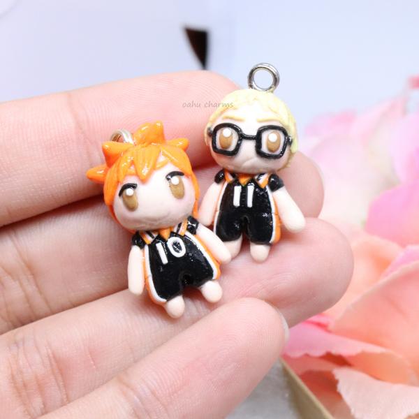 Haikyuu Inspired Character Polymer Clay Charm (2 styles available)