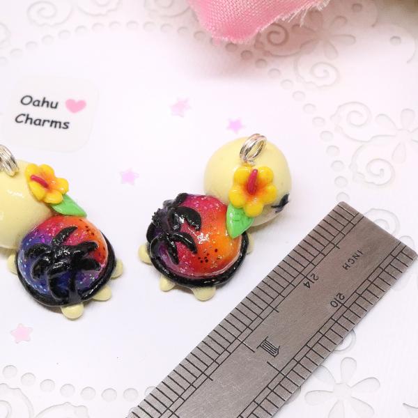 Sunset Turtle Polymer Clay Charms picture