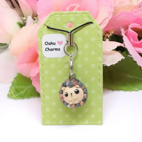 Hedgehog Polymer Clay Charm