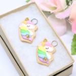 Unicorn Cookie Polymer Clay Charm